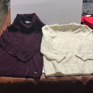 Lot of 2 Calvin Klein Sweaters size Large